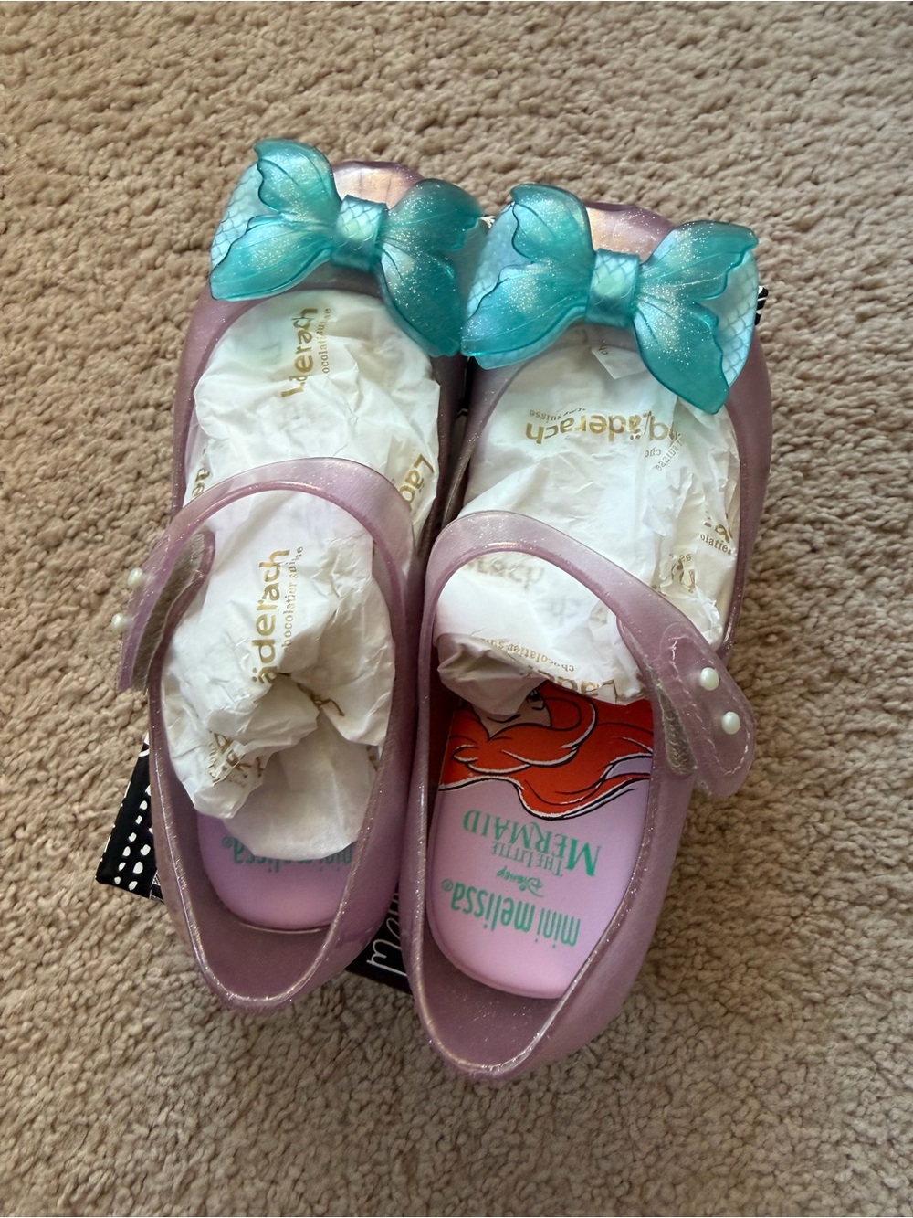 Mini Melissa 12 Pink Disney Little Mermaid Mary Jane with Bow